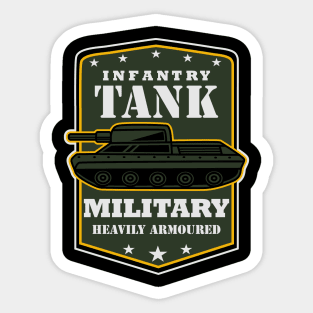 Infantry Tank Cartoon Sticker